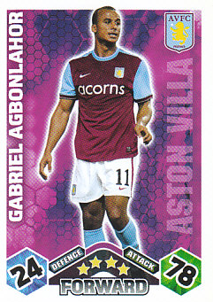Gabriel Agbonlahor Aston Villa 2009/10 Topps Match Attax #33